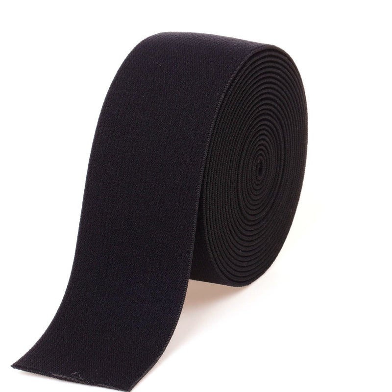 COTOWIN 1.5-inch Black Plush Elastic,Soft Comfortable Sewing Elastic - 3 Yards - Image 1
